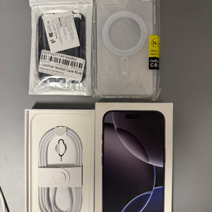 (네고X)아이폰 16 프로맥스 512GB 블랙 자급제 풀박스 + a