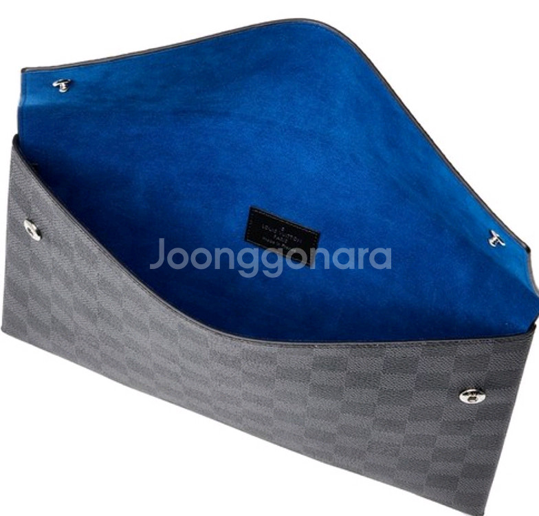 루이비통백 다미에 그라파이트 클러치백 2종세트 정품--2