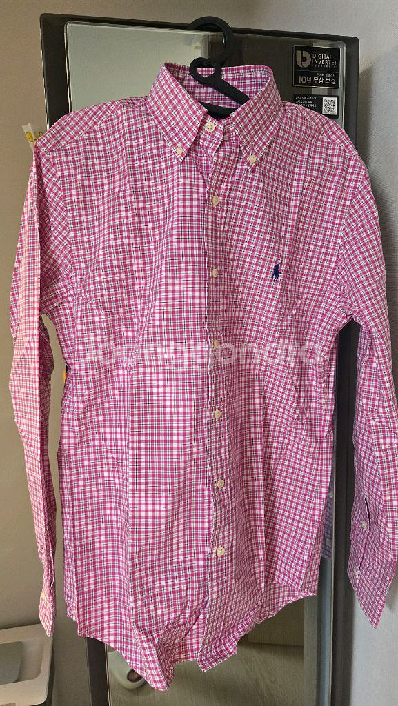 폴로 체크 셔츠 M--0