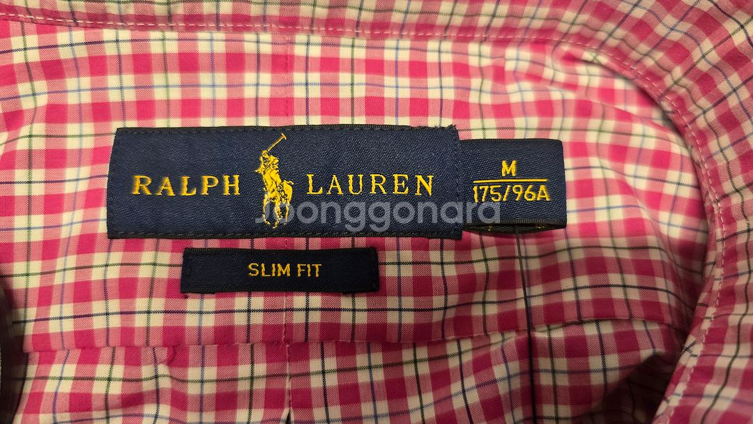 폴로 체크 셔츠 M--2