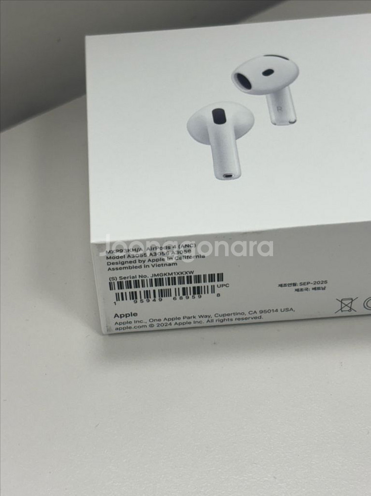 에어팟4 노이즈캔슬링 미개봉세제품--1