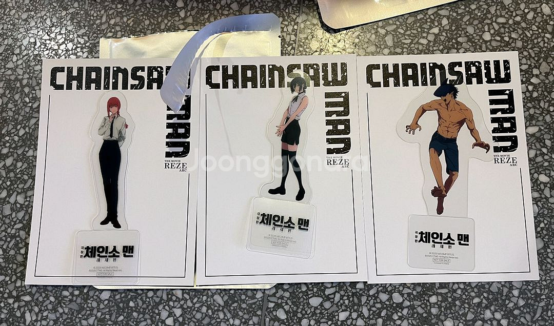 CGV 체인소맨 아크릴 스탠드 7주차 현장특전 레제,마키마,빔--0