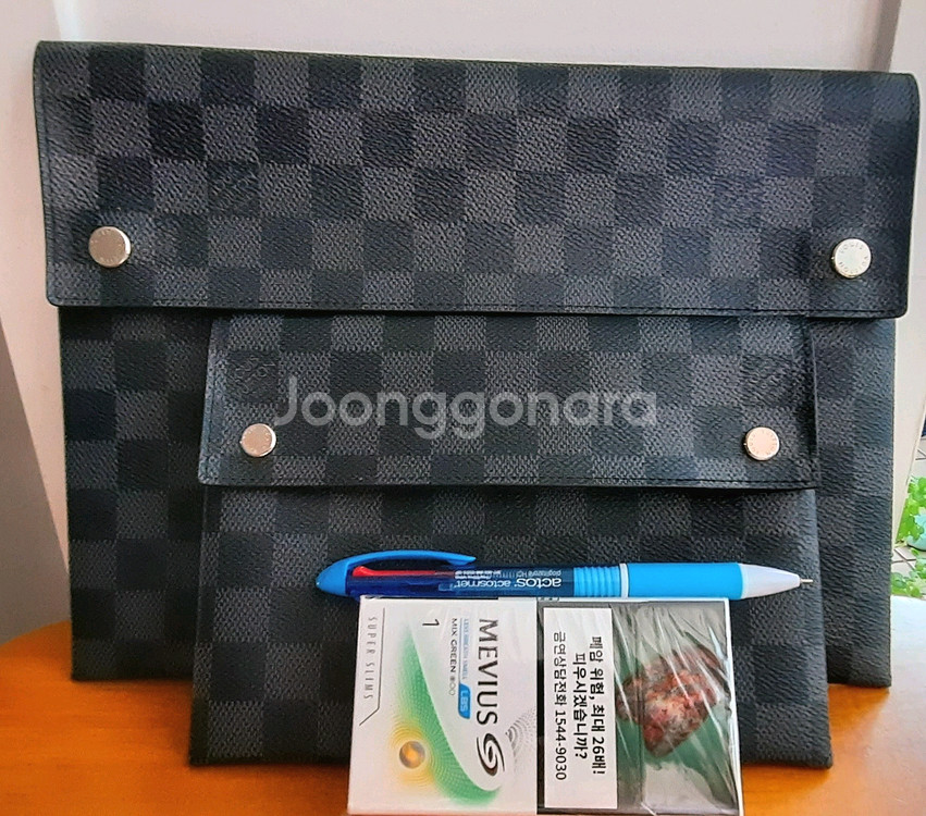 루이비통백 다미에 그라파이트 클러치백 2종세트 정품--6