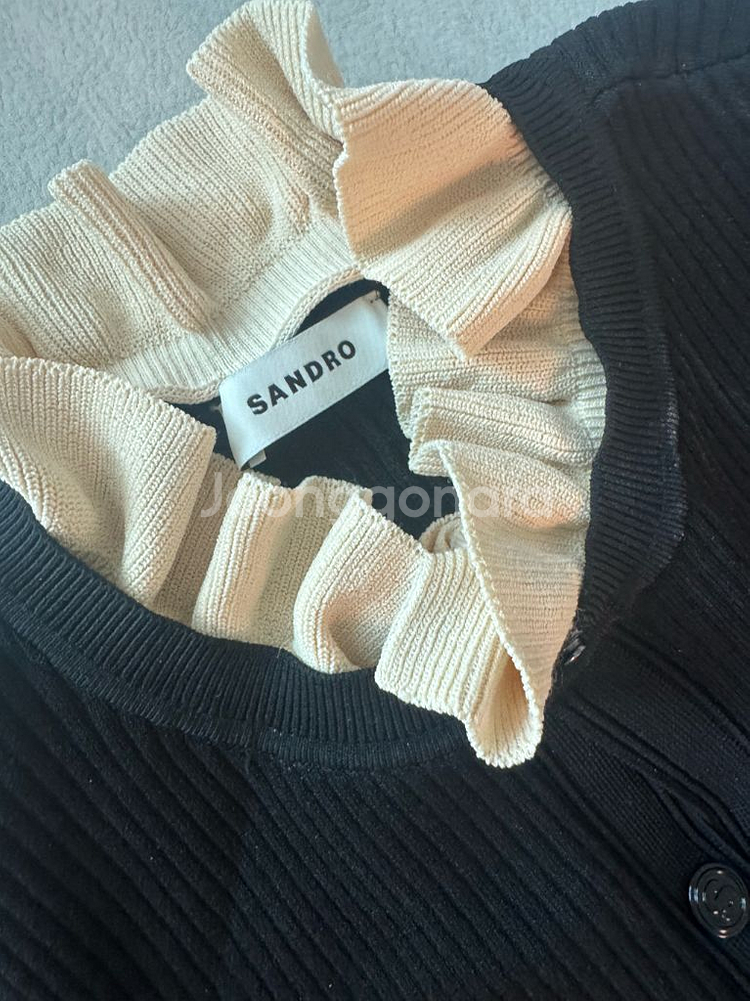 산드로 블랙 니트 롱원피스--3