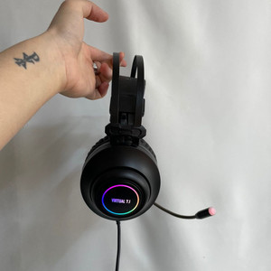 [이벤트]앱코해커 N550 블랙 진동 게이밍 헤드셋 헤드폰 키보드 마우스 스피커 사운드바