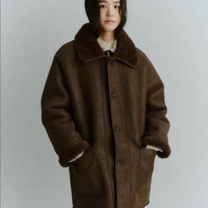 호와스 허그 리버시블 무스탕 초코 브라운 판매