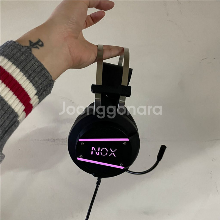 [이벤트]녹스 NOX NX-3 블랙 게이밍 헤드셋 키보드 마우스 스피커 헤드폰--1