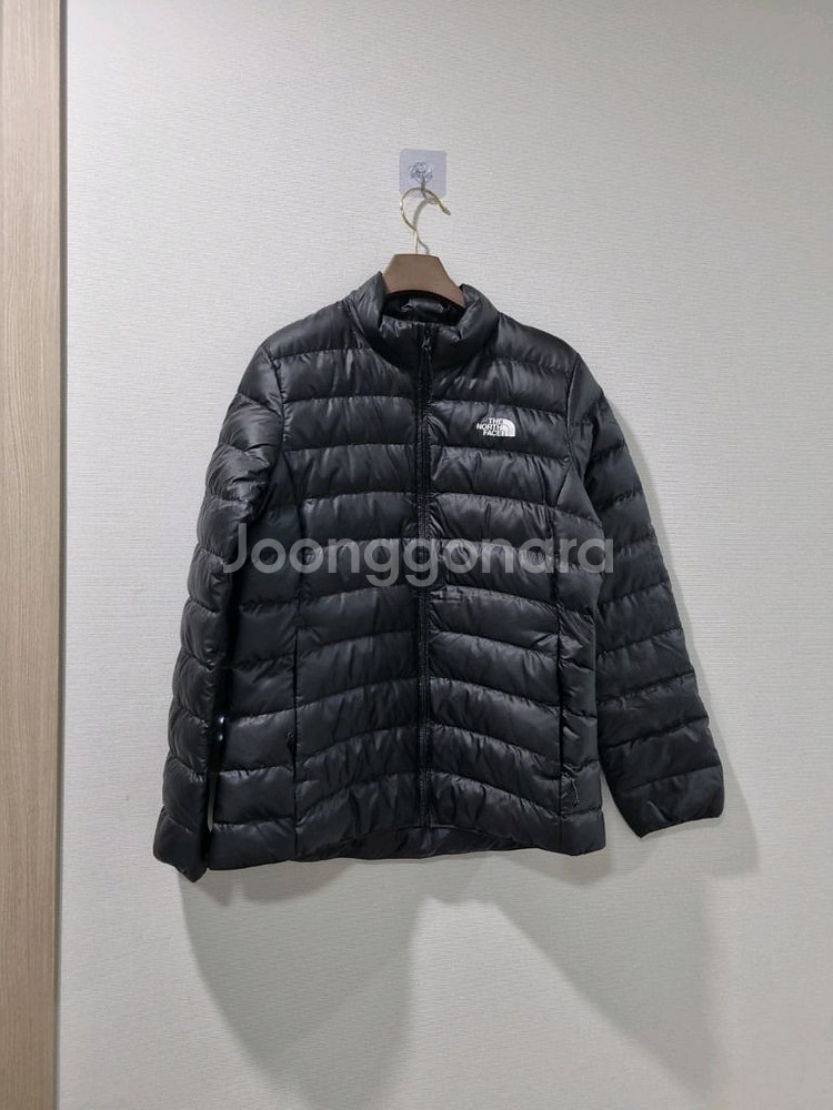노스페이스 경량 구스다운 패딩 블랙--0
