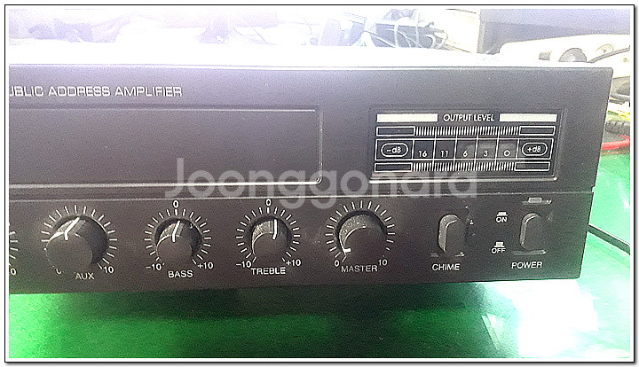 인터엠 소형 PA 믹싱 앰프 1대--1