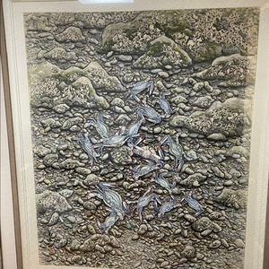 송암 강종래 작가 꽃게그림 대형액자