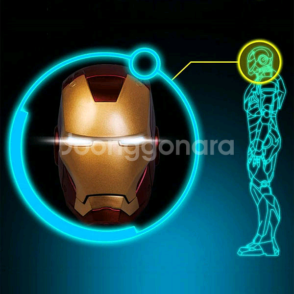 아이언맨 MK3 1/4 마블 데아고스티니 빅스케일 헤드 피규어 (미개봉)--1