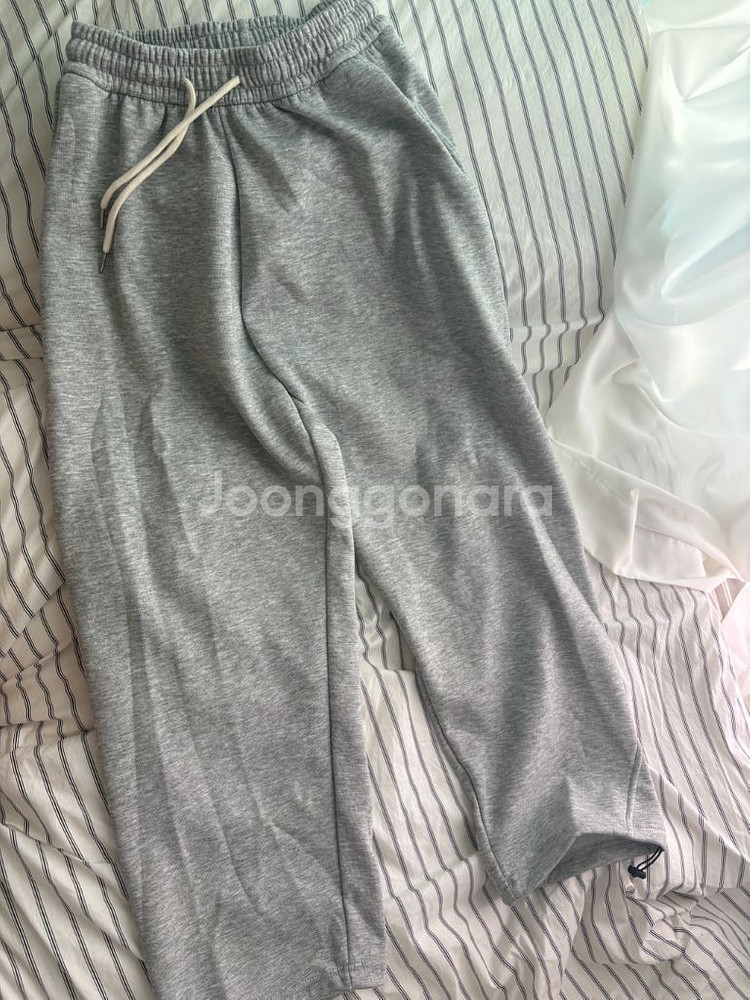 남자 트레이닝 스웨트 팬츠 뒷절개(그레이)--0