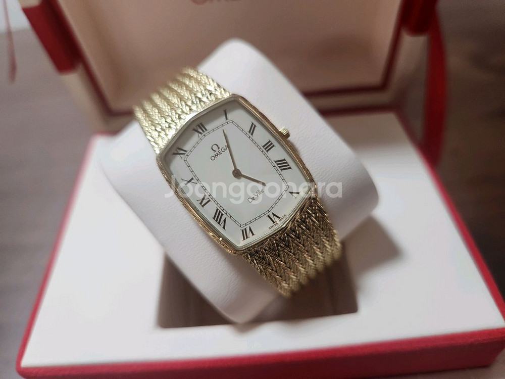 정품오메가 드림 오보홀완료 여성용 금장 육각 화이트다이얼 판매합니다--1