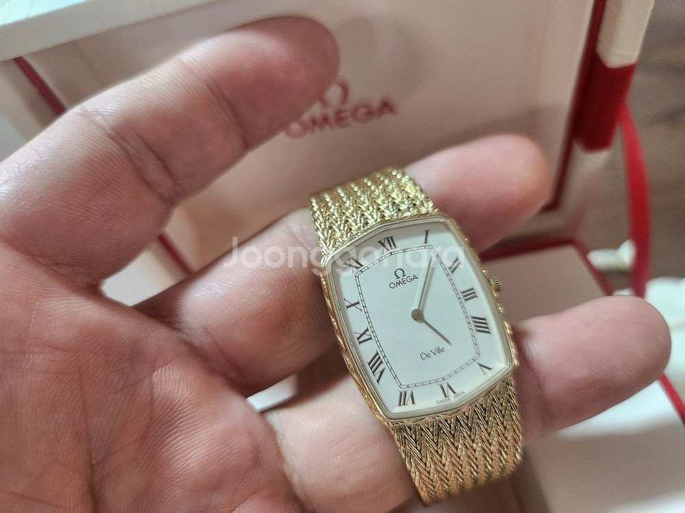 정품오메가 드림 오보홀완료 여성용 금장 육각 화이트다이얼 판매합니다--5