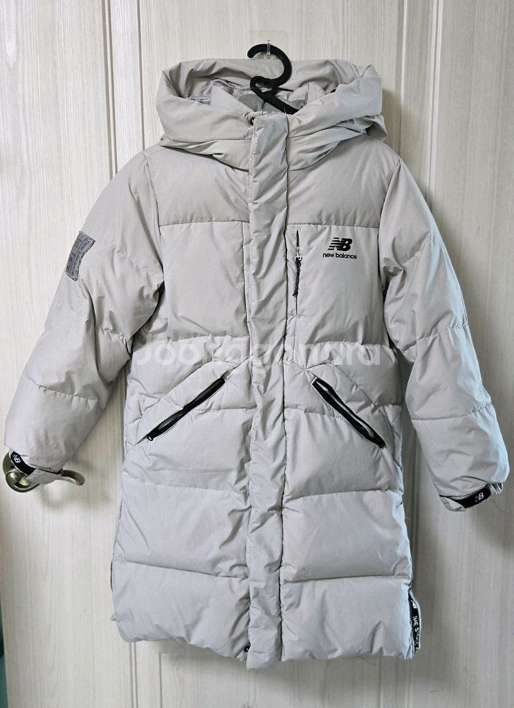 뉴발란스 키즈 롱패딩 연그레이 140--0