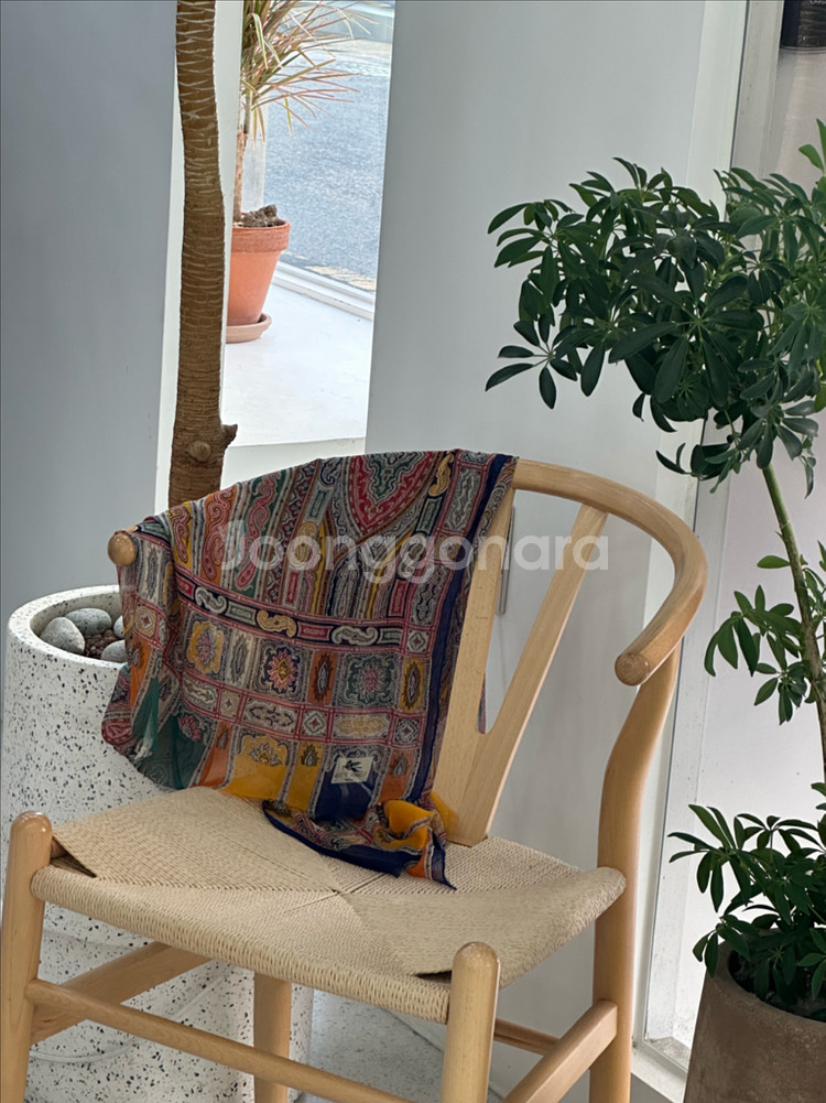 에트로 실크 숄 머플러--0