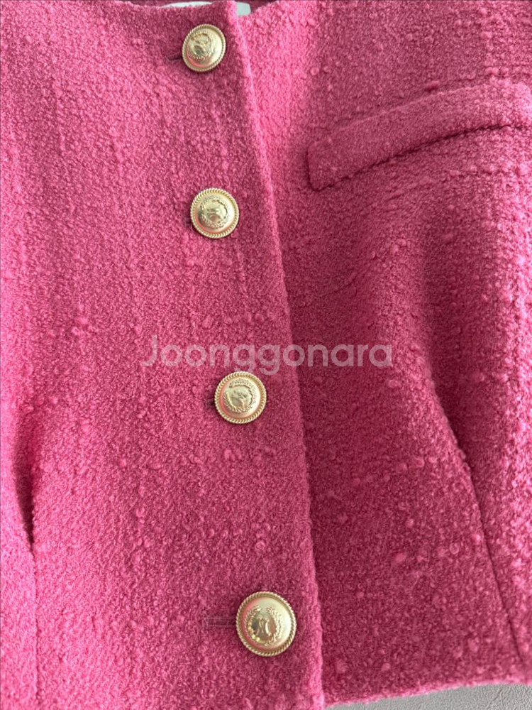 미샤 트위드 자켓--1