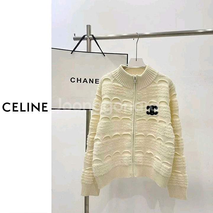 셀린느 여성 집업 니트 가디건--2