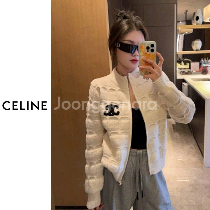 셀린느 여성 집업 니트 가디건--1