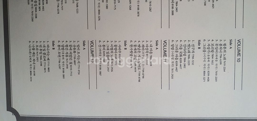 한국명가곡선집 1~12권 세트--3