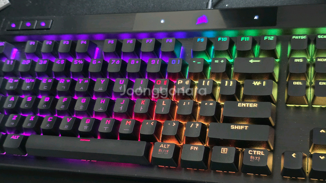 커세어 K70 RGB PRO 청축 기계식 키보드--7