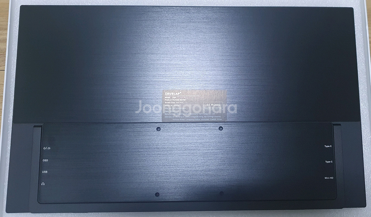 제우스랩 z18t 휴대용 포터블 모니터 (터치가능)--2