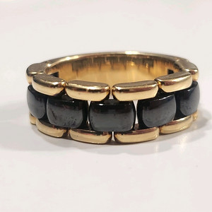 샤넬 울트라 컬렉션 블랙세라믹 18K골드 밴드링