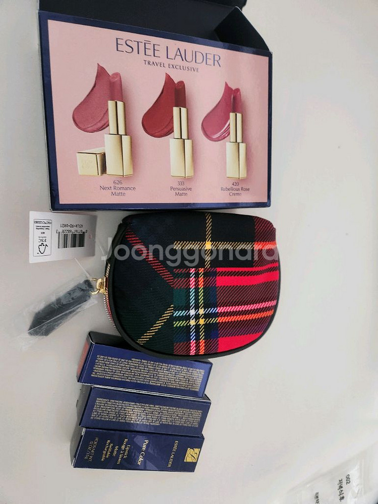 에스티로더 립스틱 새상품 세 개 일괄--0