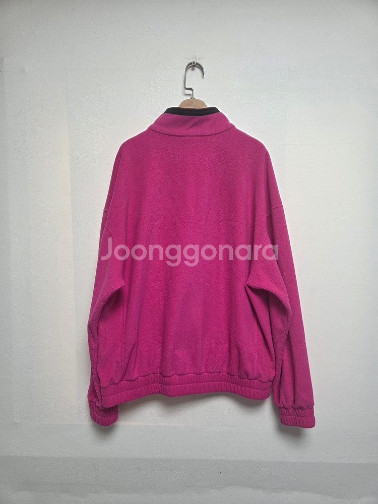 데켓 남성 플러피 플리스 하프집업 스웻셔츠 핑크(L)--1