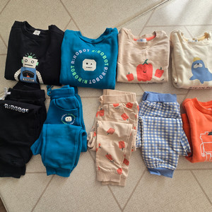 알로봇 블루독 120사이즈 상하복 일괄