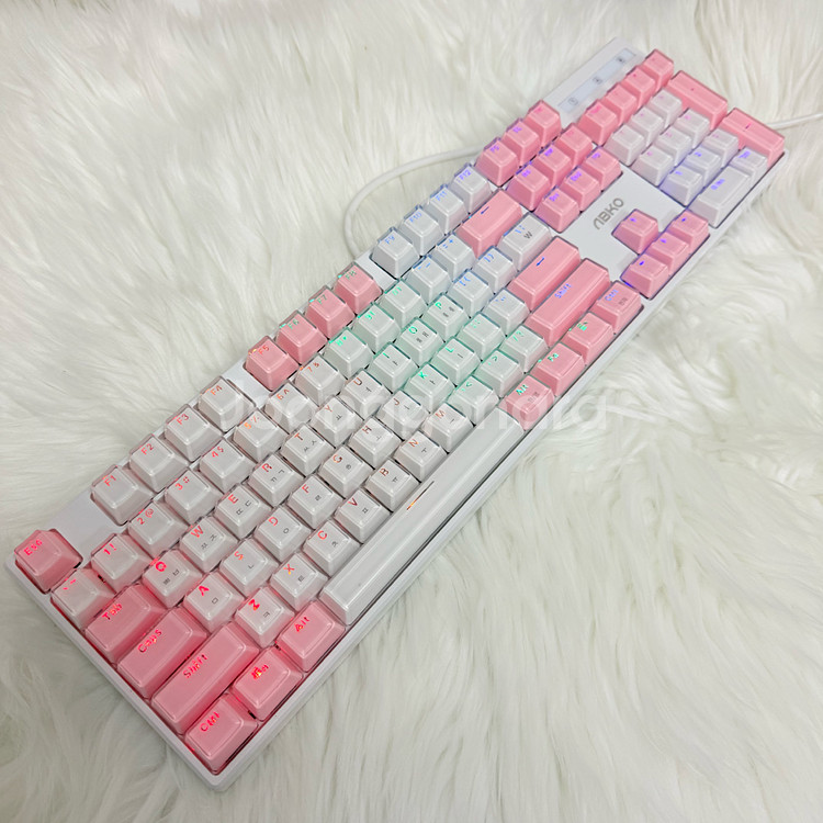 [S급]AN05딸기우유 핑크 아이스큐브 기계식키보드--0