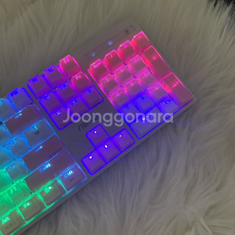 [S급]AN05딸기우유 핑크 아이스큐브 기계식키보드--6