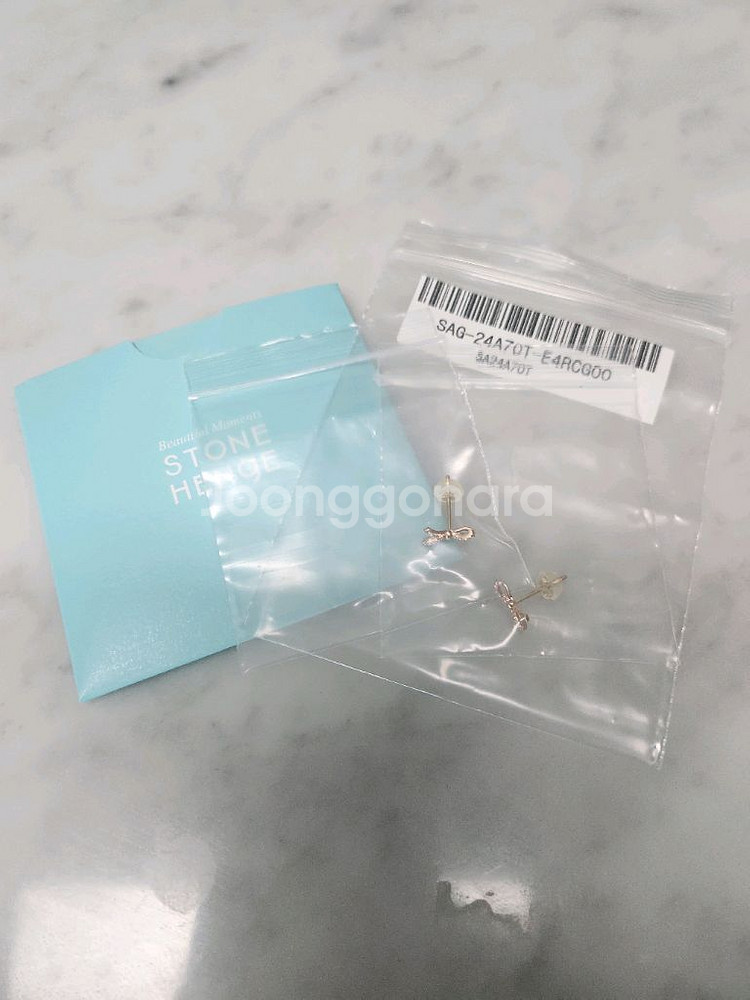 [새상품]14K 리본 귀걸이--1