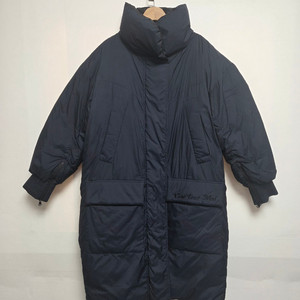 럭키슈에뜨 구스 양면 롱패딩 네이비앤블랙(S)