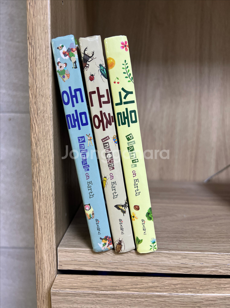 와이즈팍스 식물 곤충 동물 도감 그림책 3권 세트--1