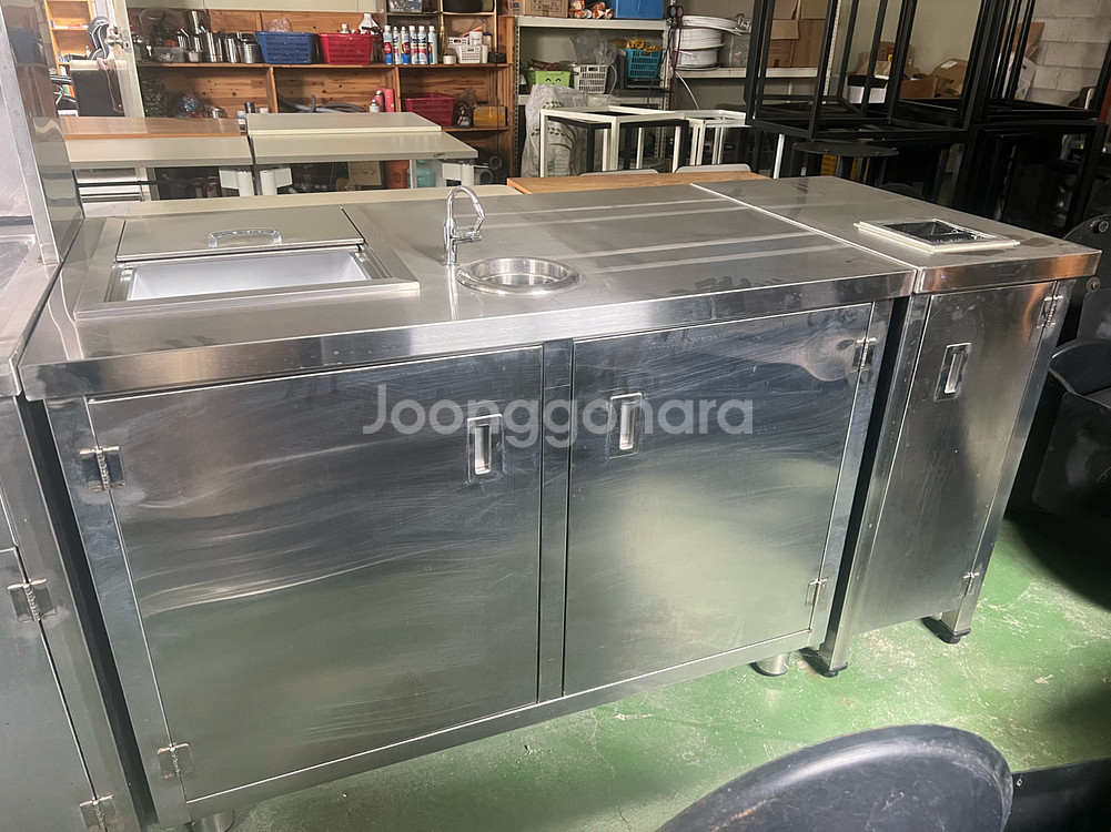 업소용 스테인리스 주방 작업대 커피머신다이--0