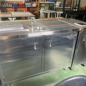 업소용 스테인리스 주방 작업대 커피머신다이