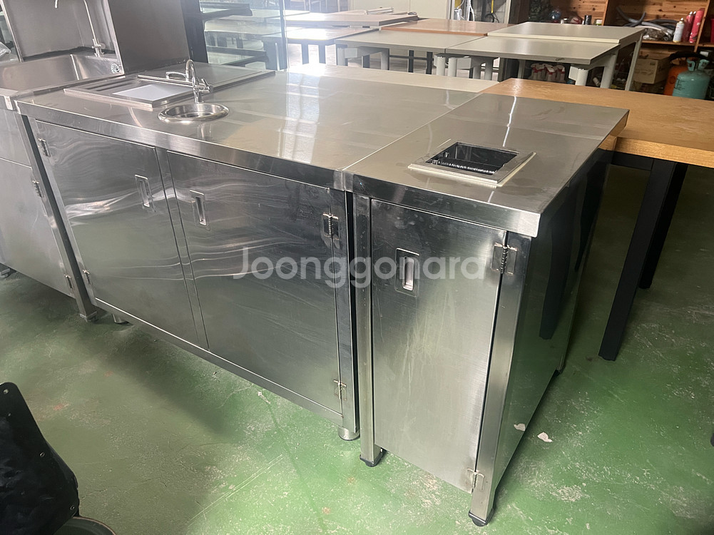 업소용 스테인리스 주방 작업대 커피머신다이--2