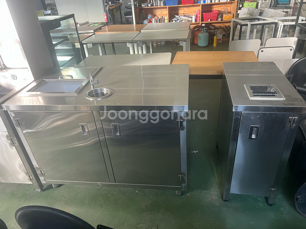 업소용 스테인리스 주방 작업대 커피머신다이--3