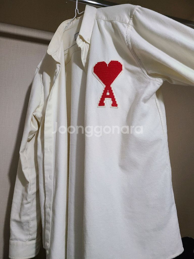 아미 하트 로고 셔츠--0