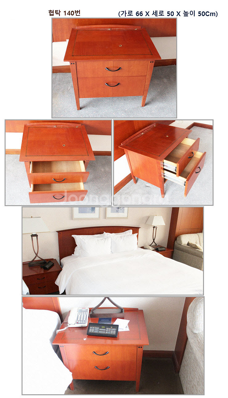 호텔용 원형 협탁 세트--5