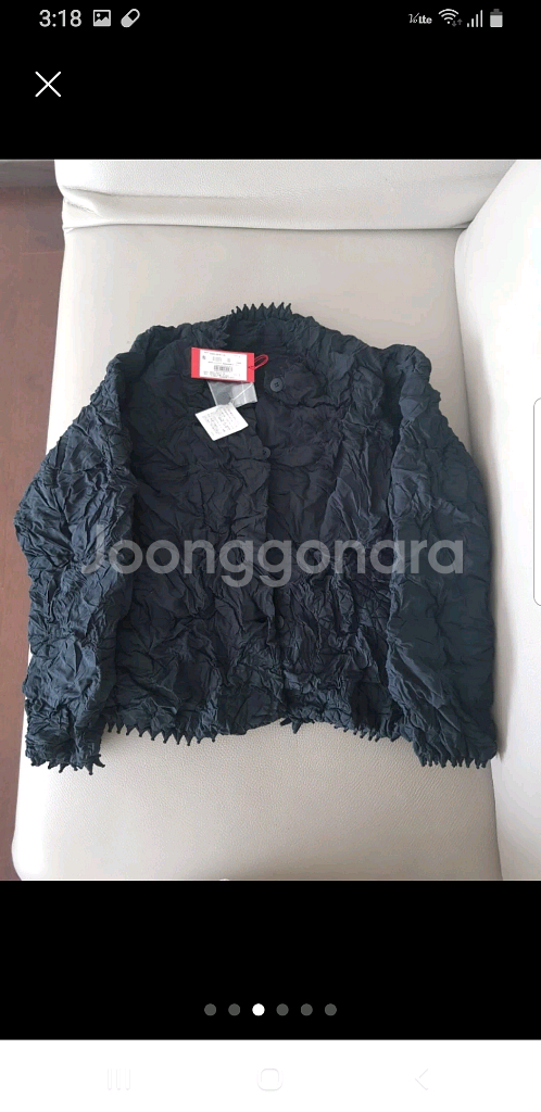 플리츠플리즈 이세이미야케 하트 쿠모시보리 코트--2