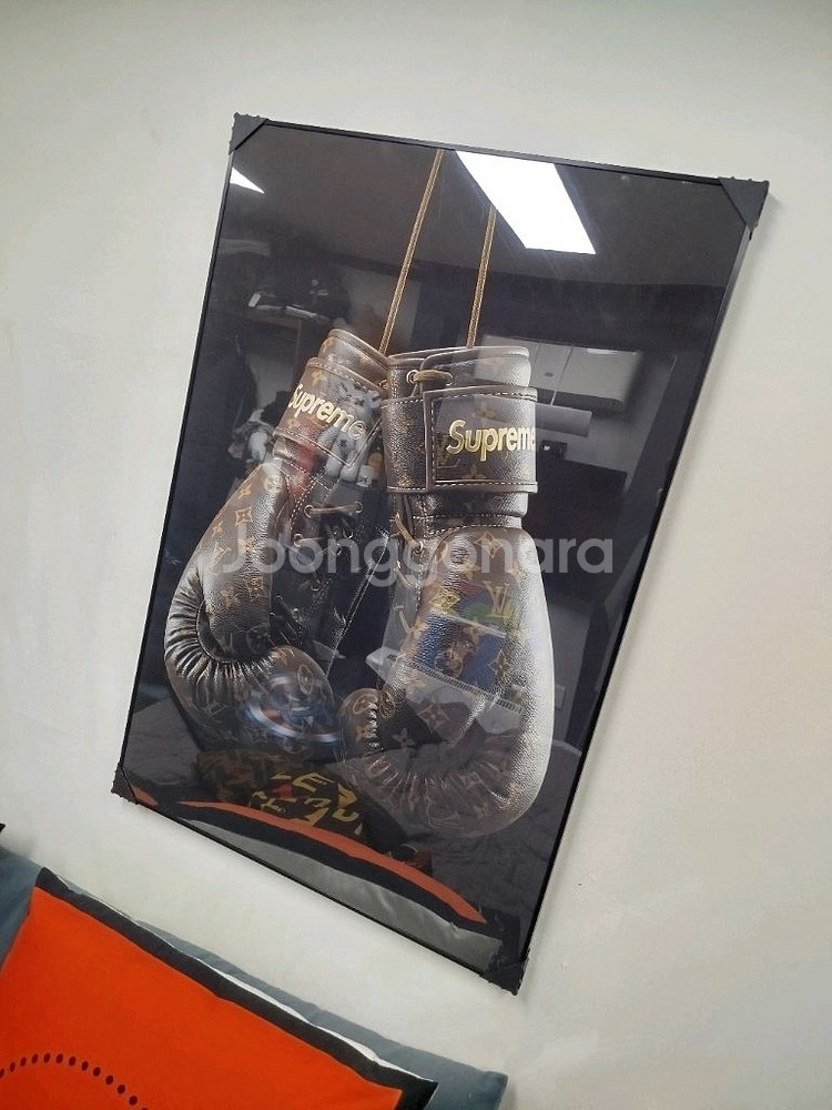 루이비통 슈프림 복싱글러브 대형 그림 액자 인테리어소품 명품그림 명품액자--3