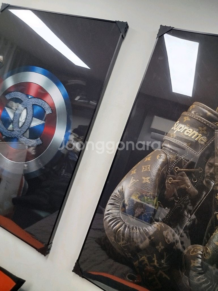 루이비통 슈프림 복싱글러브 대형 그림 액자 인테리어소품 명품그림 명품액자--8