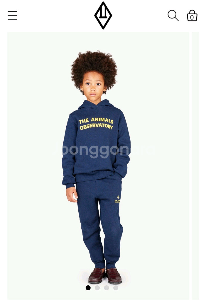 타오 키즈 로고 프린팅 후드티 조거팬츠 세트 10y--0