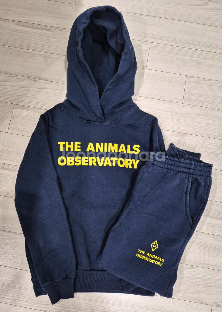 타오 키즈 로고 프린팅 후드티 조거팬츠 세트 10y--2