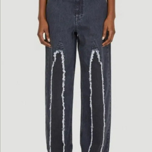 아워레가시/풀컷 슬래시 데님 블랙/36