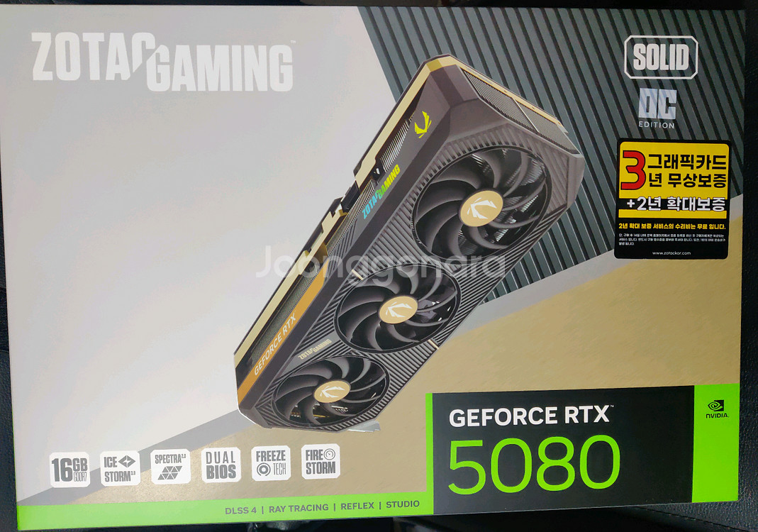 [미개봉] Zotac RTX 5080 solid 팝니다--0