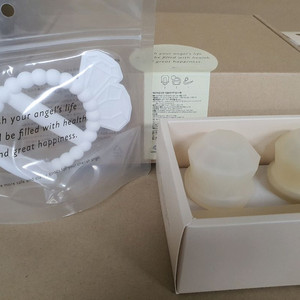 데일리라이크 탄생석 젖꼭지 치발기 세트, 4월 다이아몬드