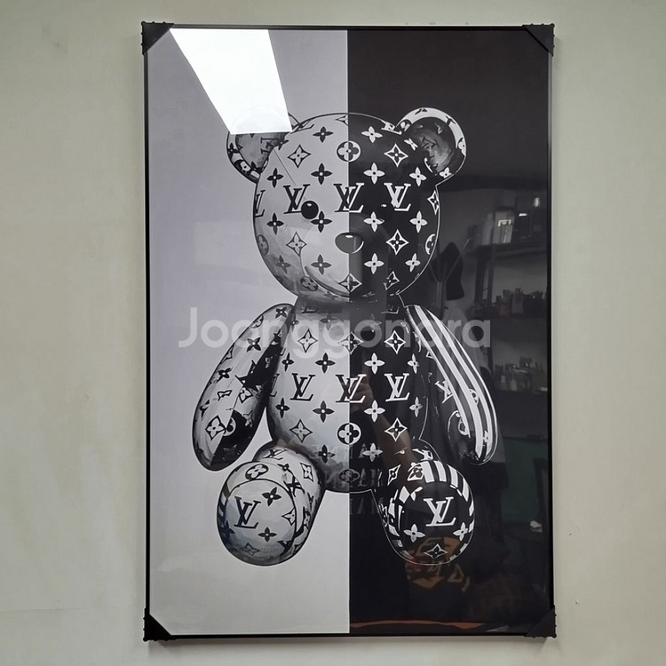 루이비통 베어브릭 피규어 카우스 대형 그림 액자 명품그림 명품액자 인테리어소품 인테리어액자 곰그림--0